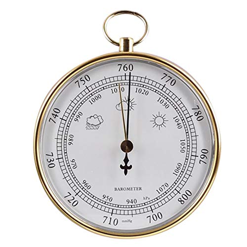 Wetterstation Angeln Atmosphärisches Manometer Barometer Hochpräzise Haushaltsbarometer Gurt Hängenden Ring 100Mm Zifferblatt Wettervorhersage