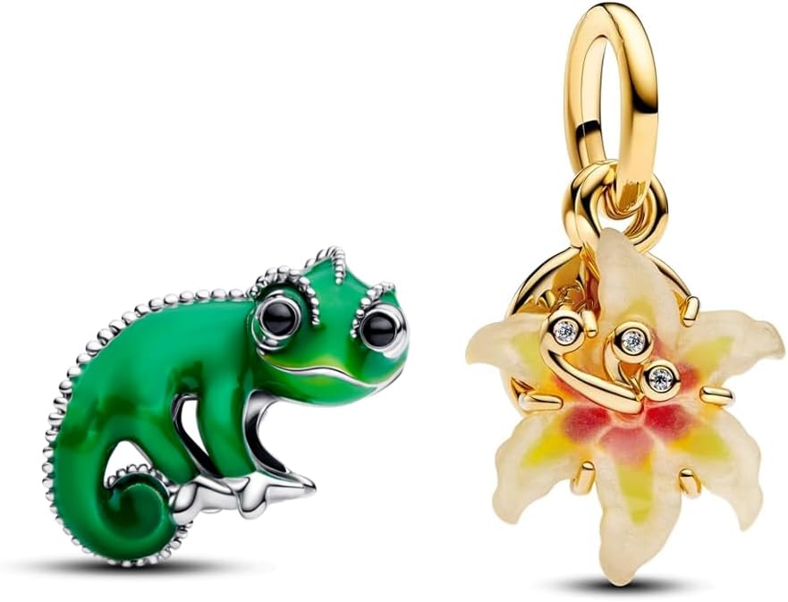 TCZNAF Fashion Family Flower Charms for Bracelets Love Mom Beads Dangle Pendants Christmas for Wome