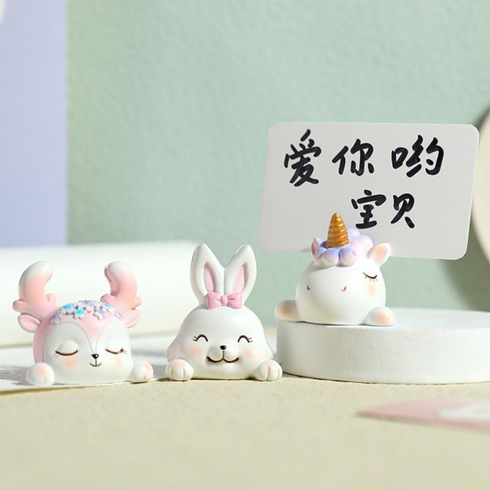 3pcs Resin Animal Memo Clips for Desktop Photo Holders image 4