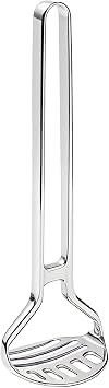 Heavy Duty One-Piece Potato Masher - Solid Stainless Steel, No Seams Never Breaks - Effortless Mashing for Potatoes, Beans, Avocados - Dishwasher Safe & Rustproof, 11-Inch Kitchen Heirloom