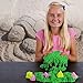 NATIONAL GEOGRAPHIC Play Sand - 6 LBS of Sand with Castle Molds (Green) - A Kinetic Sensory Activity