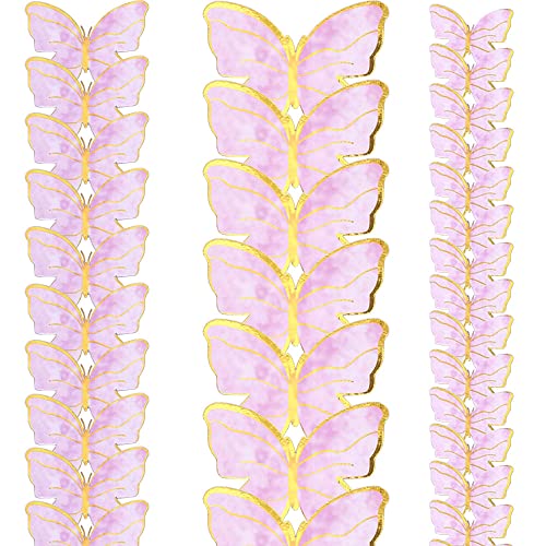 Décoration gâteau papillon doré rose pour réussir un glaçage raté