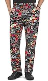 Men’s Perfect BBQ Print Baggy Chef Pant (Large)