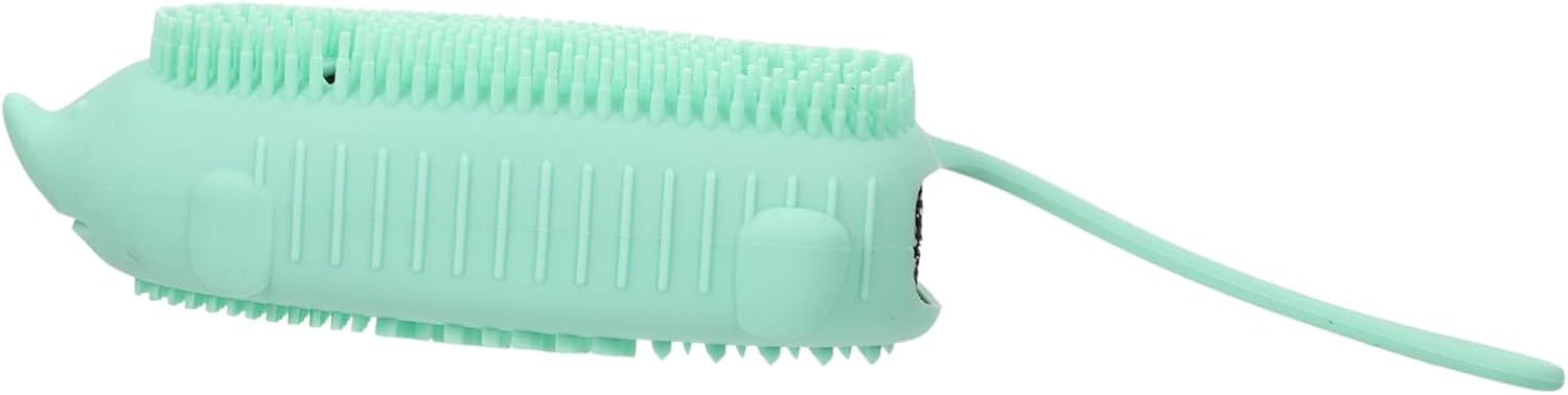 Dual-Sided Silicone Bathing Brush for Adults Body Massage Tool Exfoliating Shower Scrubber Household Bath Brush for Skin Cleaning