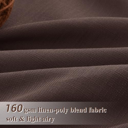 Image of Joywell Linen Curtains 84 Inches Long for Living Room Coffee