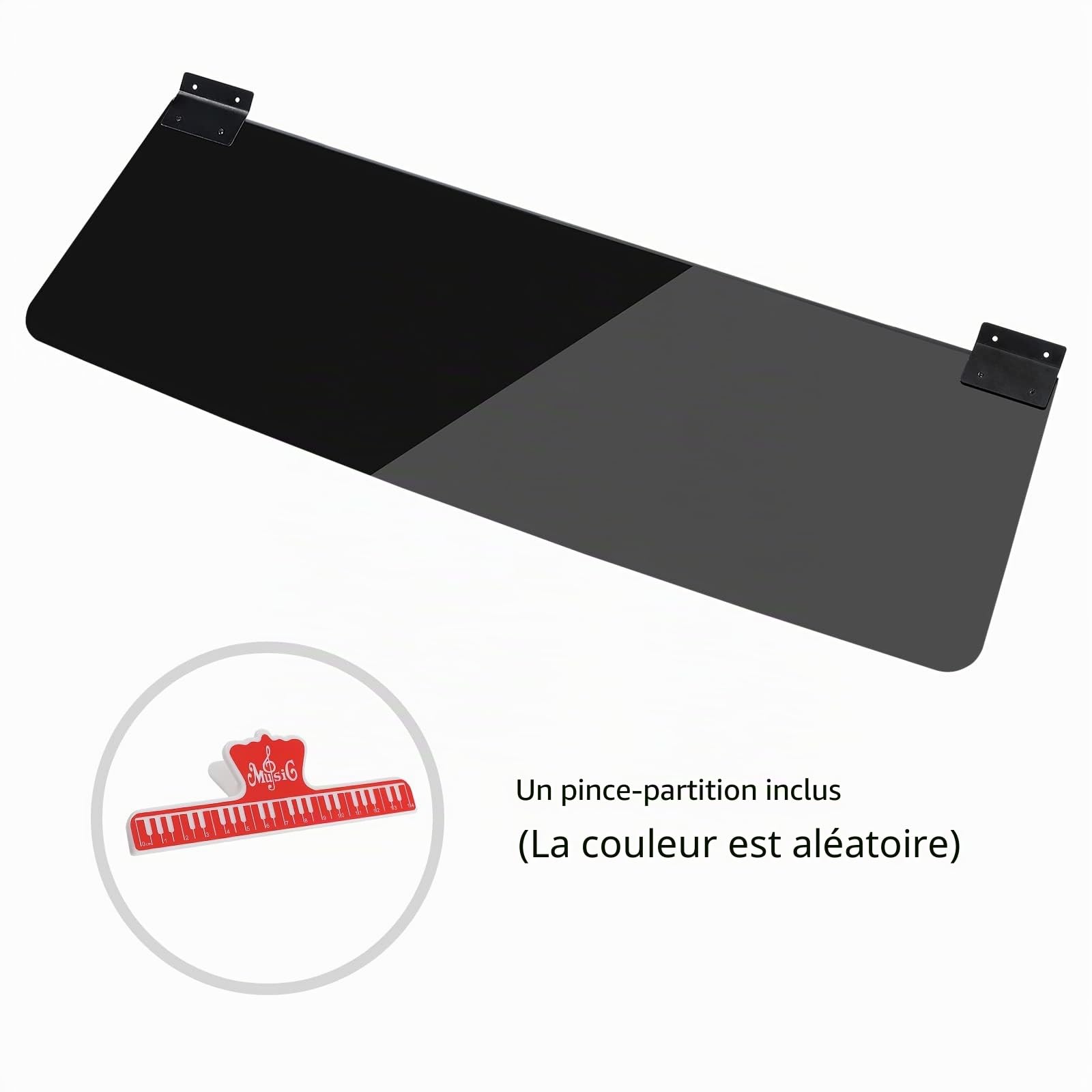 Pupitre de partition compatible avec clavier de piano électronique Yamaha P85 P95 Series (Noir)
