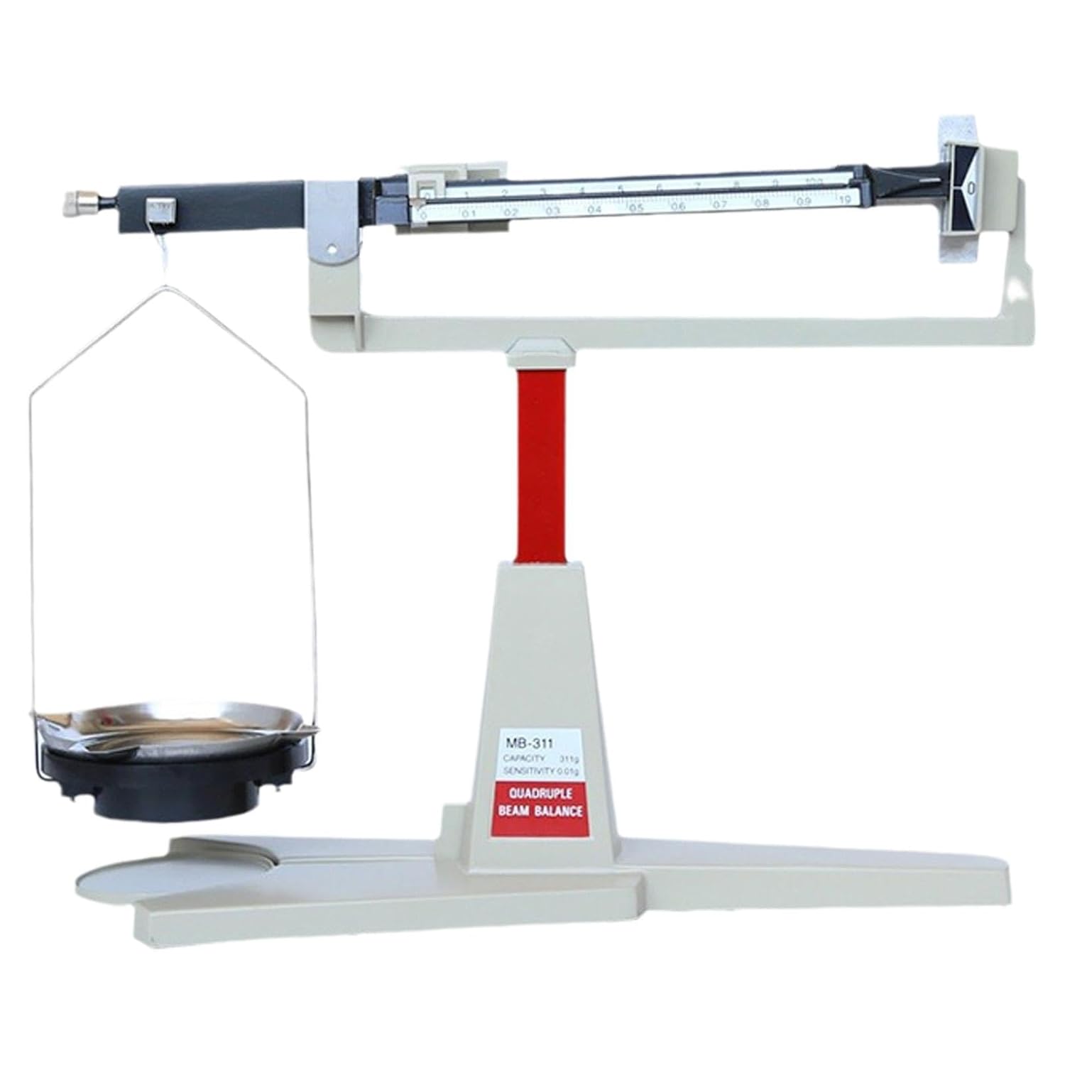 Quadruple Beam Physical Mechanical Scale 0.11G - 311G Compact for Analytical