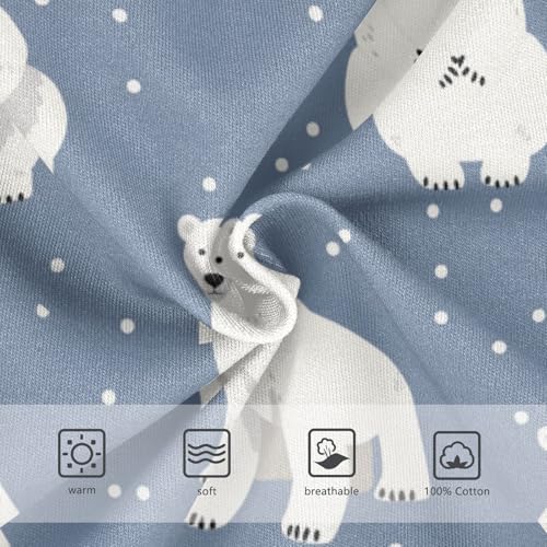 Wusikd Cute White Polar Bears Boys' Underwear Cotton Boys Briefs Soft Toddler Underwear 2T3
