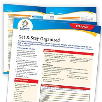 Pamphlet Get & Stay Organized (Socrates Pamphlet) Book