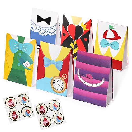 Alice in Wonderland Party Gift Bags, 24 Pack Alice in Wonderland ...