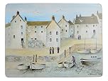 Creative Tops “Cornish Harbour” 4-Piece Set of Cork Backed Placemats, 30 x 22.8 cm (12" x 9")