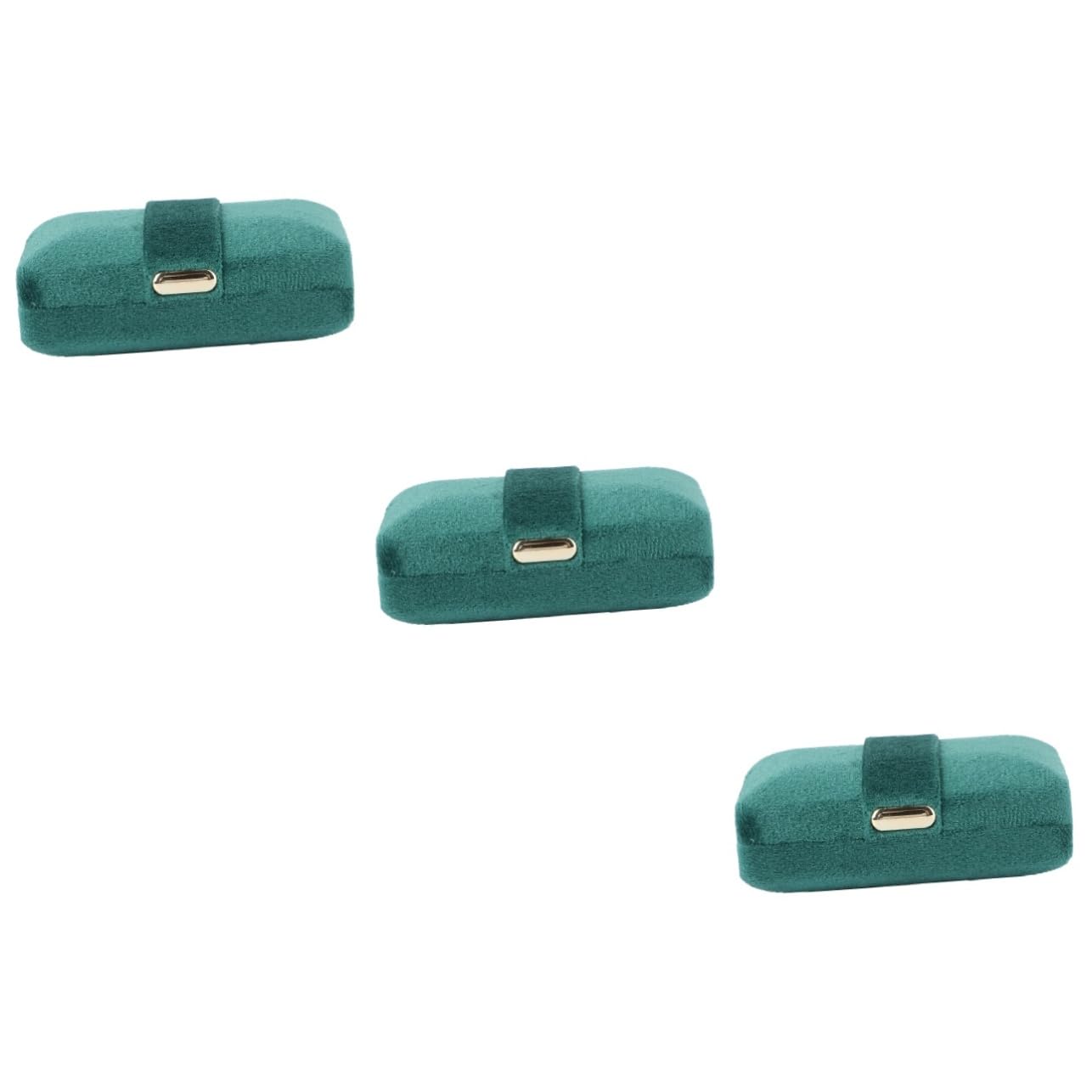 GALPADA 3piezas Collar Organizador De Joyas De Franela Caja Para Anillos y Pendientes Para Propuestas y Diseño Práctico y Elegante