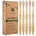 5pcs Sprmal Bamboo Toothbrushes Natural Organic Biodegradable and Vegan Bamboo Soft BPA Free Nylon Bristles For Sensitive Gums