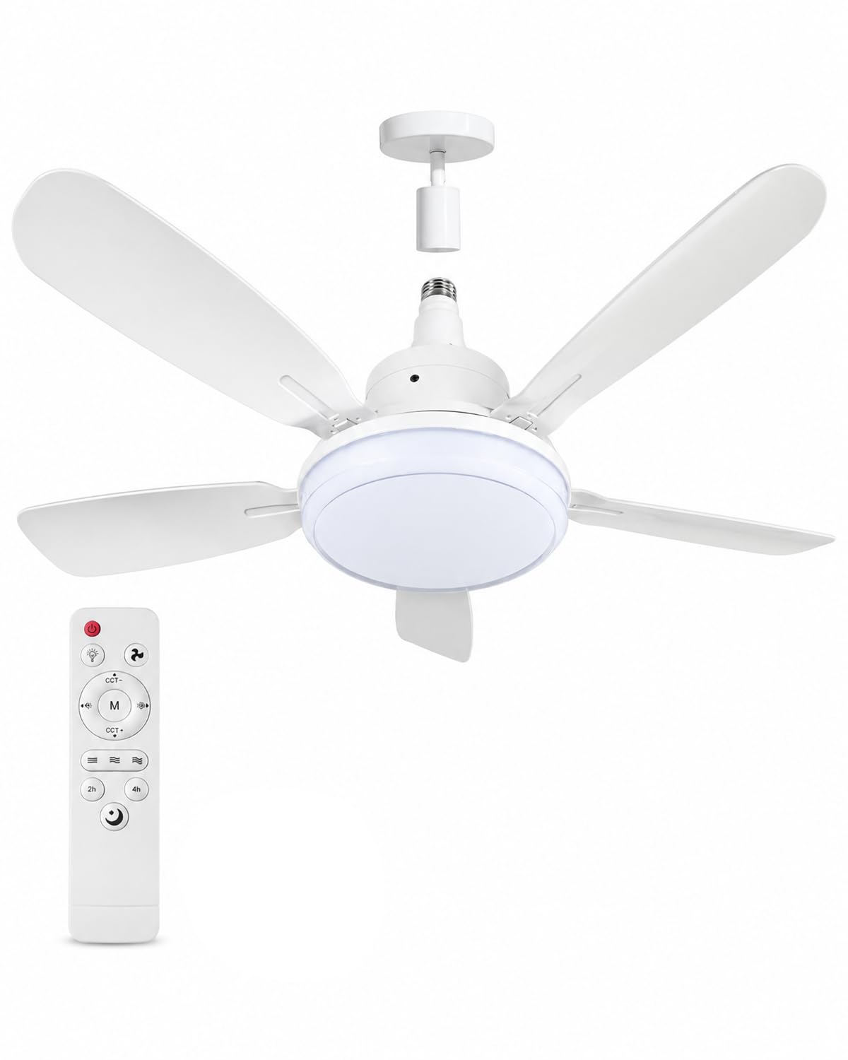 Ventilador de Techo con Luz y Mando a Distancia, E27