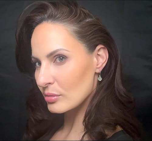 Miniatura 5 de Aretes de gota y aro de encaje de filigrana bohemios, plata de ley 925 hipoalergénica, Plata de ley, No es una piedra preciosa