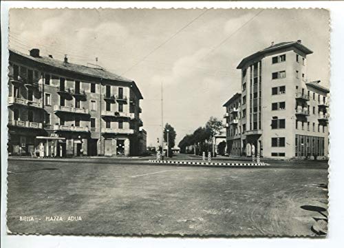 1955 Biella Piazza Adua DEST. Miramare di Rimini Forlì FG B/N VG