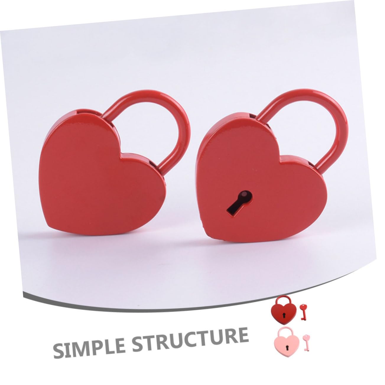 SHINEOFI 6 Set Cuore per Valigia e Sicurezza Bagagli e Viaggio Compatto e Resistente