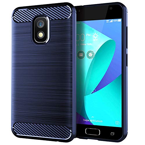 Funda ASUS ZenFone V Live,ASUS ZenFone V Live Carcasa con [Gel de sílice de fibra de carbono] [Anti-huella dactilar][Mano antideslizante] Anti-rasguños Estuche para Case cover ASUS ZenFone V Live