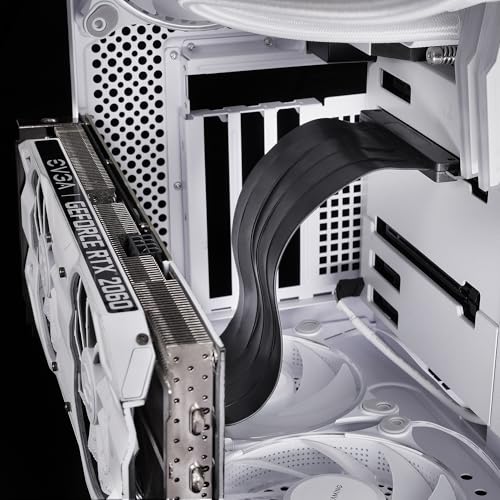 Cable Riser GPU PCIe 4.0 x16 Flexible y Ultrarresistente Mars Gaming con Conector 90º 6