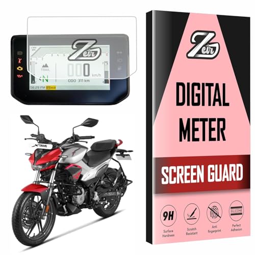 Image of ZEIR Screen Protector Compatible with HERO XTREME 125R 2025 - Digital Display Scratch Guard For Xtreme125R | 9H Hardness & Anti-Scratch | Bike Instrument Cluster Accessory 2026+ [Not Tempered Glass]