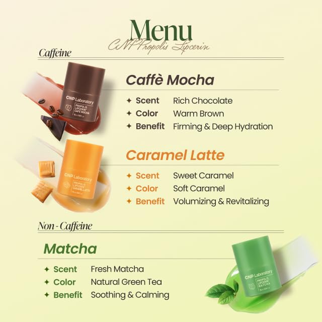 Image of CNP Cafe Lip Butter - Propolis Lipcerin 07 Matcha, 0.5 fl.oz.