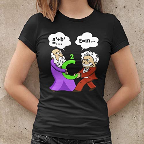 Vulfire Maglietta Donna Pythagoras Vs Einstein