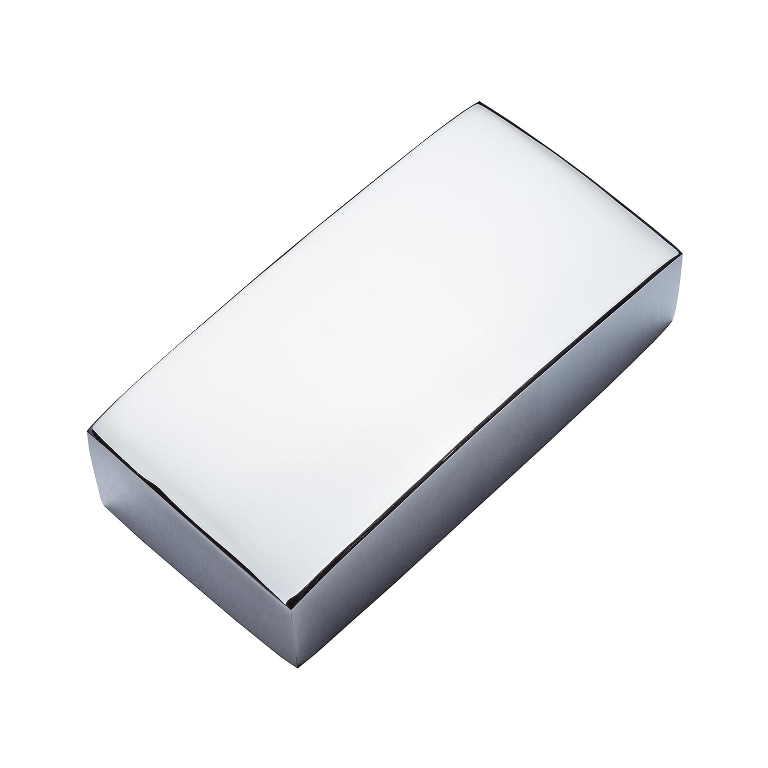 Stair Newel Post Flat Cap Chrome 90mm (Half Cap)