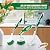 Libman 1567 Kitchen Scrub Brush Kit – 3 Brushes: Curved Kitchen Brush, Kitchen Brush with Scraper Edge, and All-Purpose Kitchen Brush, Green & White
