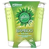 Lieferumfang: Glade Duftkerze im Glas, Bamboo Bliss Song (Lotusblüte, Frisches Moos & Bambus), 6er Pack (6 x 129g)