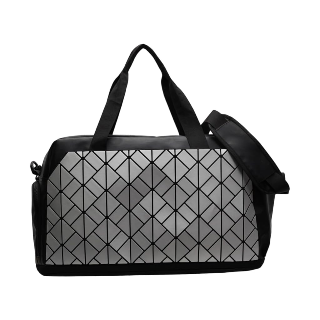Sportowe torby podróżne o dużej pojemności wodoodporny organizer do fitnessu biznesowego, Srebrny, 46x28x22cm, Nowoczesny