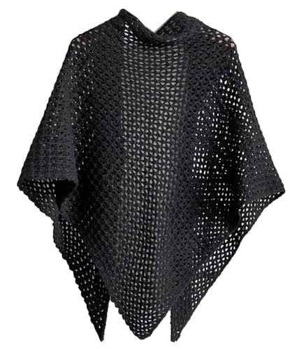 Knit Shawl Wrap for Women Belt Buckle Scarf for Women Breathable Knitted Poncho Cardigan Cape Shoulder Cape