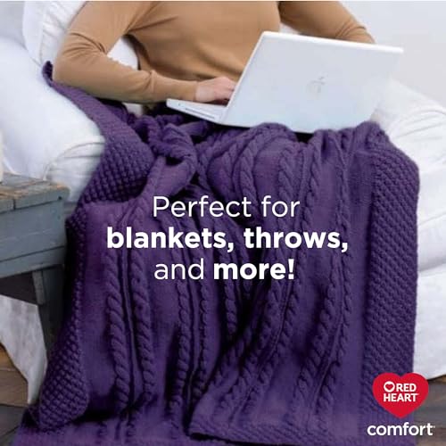 Image of Red Heart Comfort Burnt Orange Yarn - 1 Pack of 16oz /454g - Acrylic - 4 Medium (Worsted) - 867 Yards - Knitting /Crochet