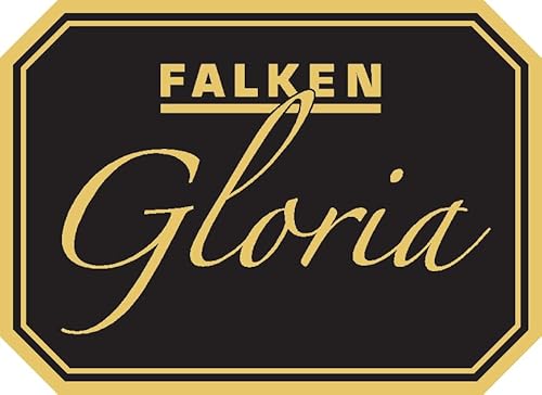 Original Falken Chormappe Gloria DIN A4 aus schwarzer Pappe mit eleganter Prägung ergonomischem Griff Ringmechanik 4 Haltegummis und 2 Sichttaschen innen extrem leicht Notenmappe Gesangsmappe