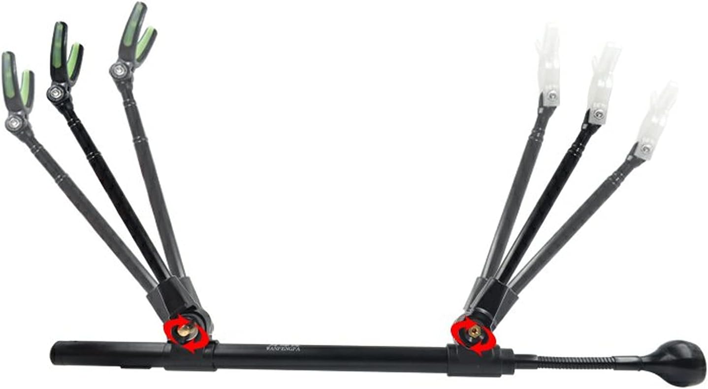 Fishing Pole Holder Aluminum Alloy Raft Fishing Bracket Night Fishing Multi-Function Bracket Fishing Chair Bracket Fishing Rod Storage Rack