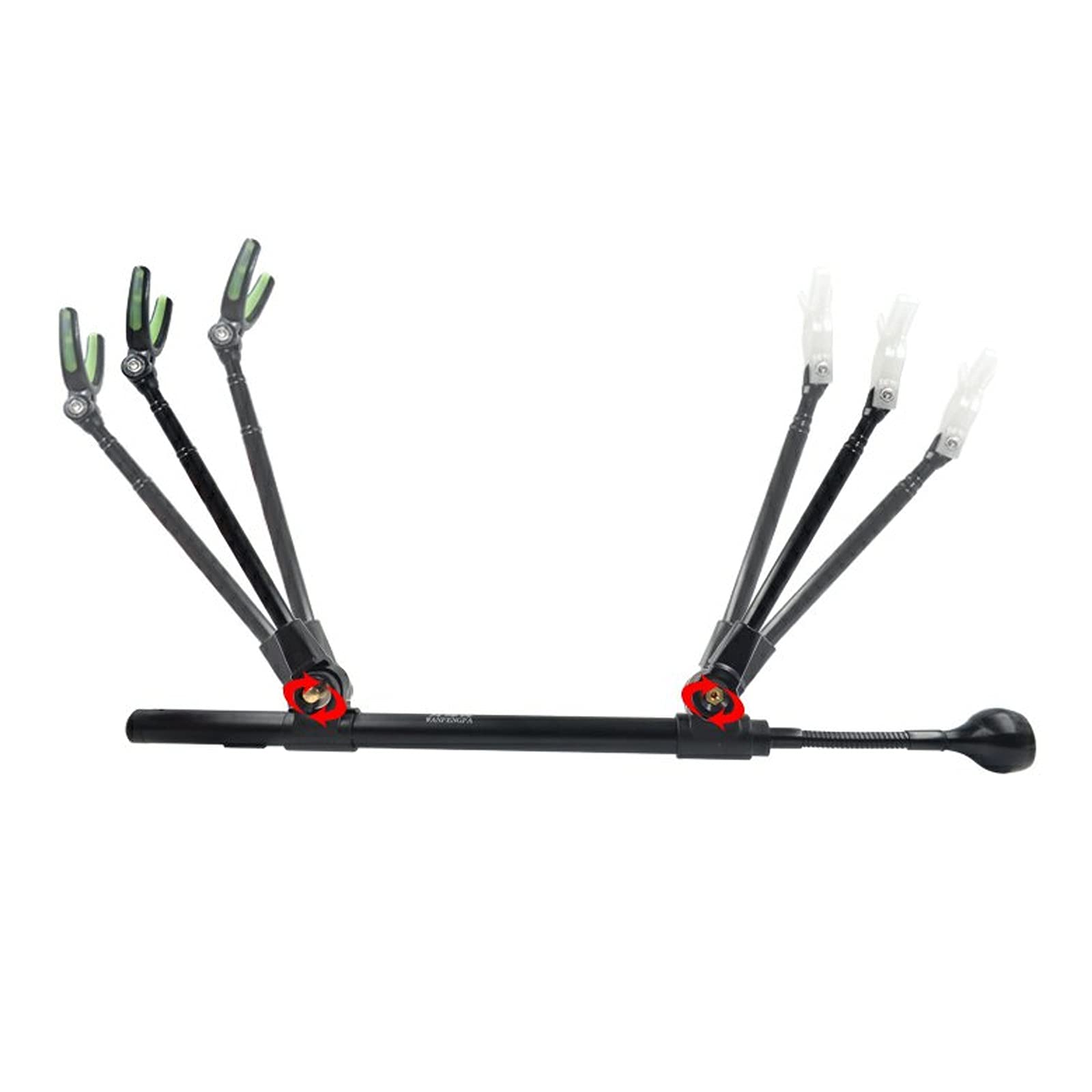 TOMYEUS Tripode Pesca Soporte de Pesca de la balsa de aleación de Aluminio Pesca de la Noche Pesca multifunción Sombrero de la Silla de Pesca Soporte Soporte para cañas de Pescar