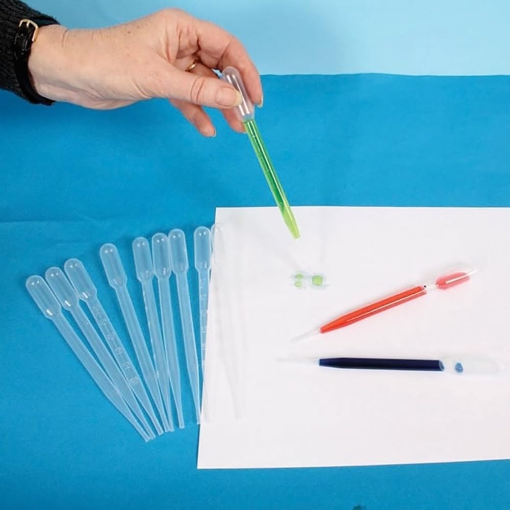 Plastic Transfer Pipettes 3ml Gradulated Pack Of 100 Ml 100 Pack 3ml Plastic Transfer Pipettes - Graduated Laboratory Droppers For Science & Crafts Near Me