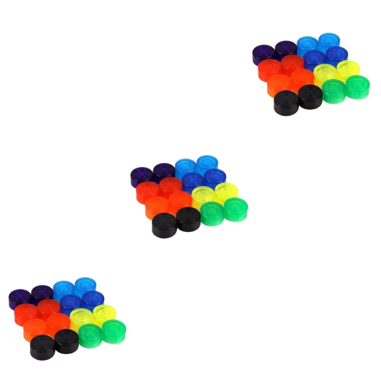 HEMOTON 3sets Pedal Cap Guitar Effect Pedal Topper Non-slip Surface Large Foot Area for Efficient Use 10pcs*3 Random Color