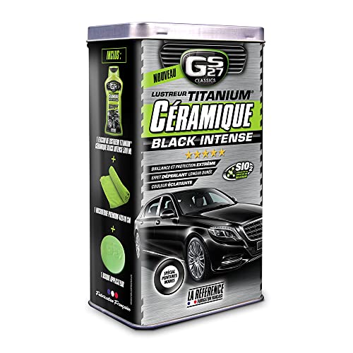 GS27 - Lustreur Titanium Céramique Black Intense - Produit Nettoyant Voiture - Brillance Instantanée - 500 ML