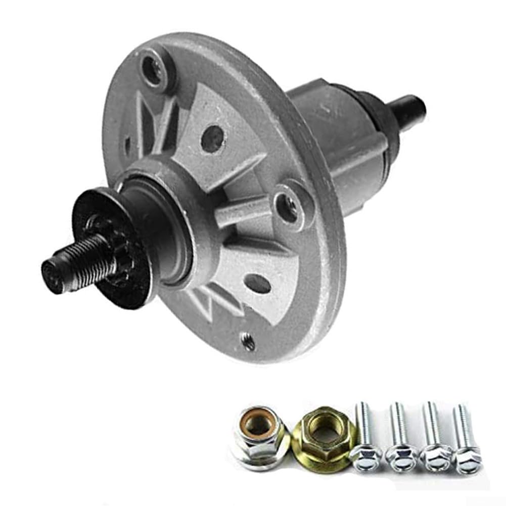 Ensemble de broche de tondeuse à gazon compatible avec John Deere D140 LA145 L120 106,7/121,9 cm Decks de remplacement pour GY20454 GY20962 GY21098 en métal durable avec boulons pour cour et jardin
