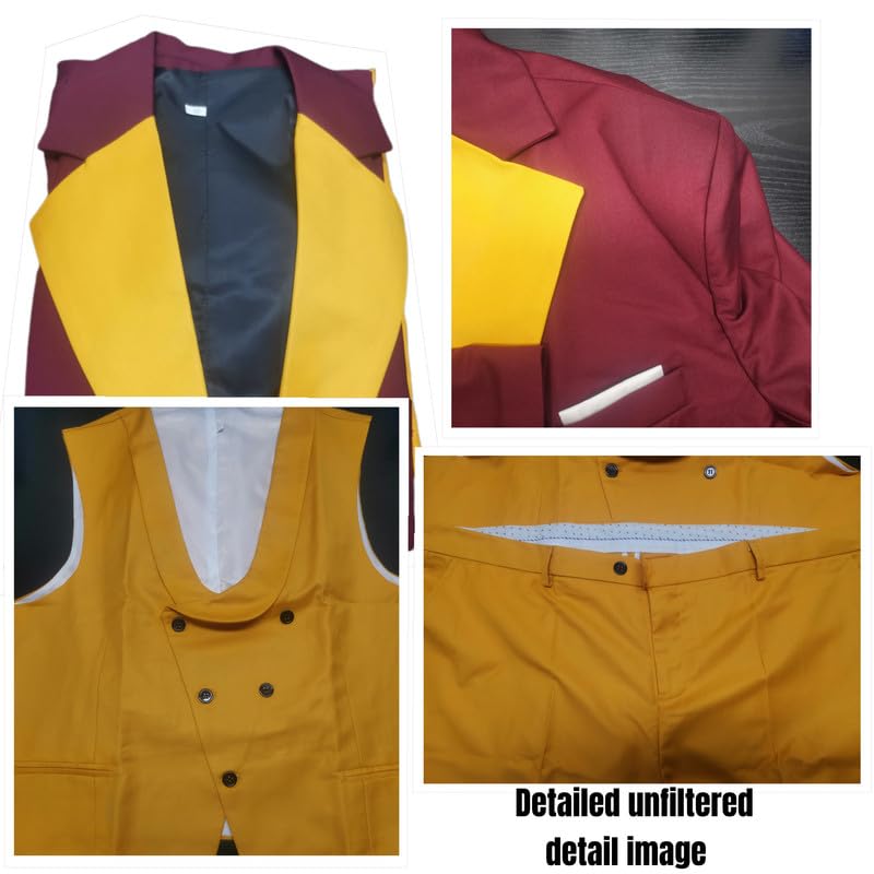 Mens Fashion Slim Fit 3 Piece Suits 2025 Elegant Party Blazer Vest Pants Set,Suits for Men3