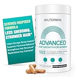 Hair Growth Supplements for Women, Ages 30 and Up - Visibly Thicker Fuller Hair with Biotin 10,000mcg, Vitamins A C D3 E, Keratin, Marine Collagen, Saw Palmetto, Supports Scalp, Skin & Nails, 120 ct