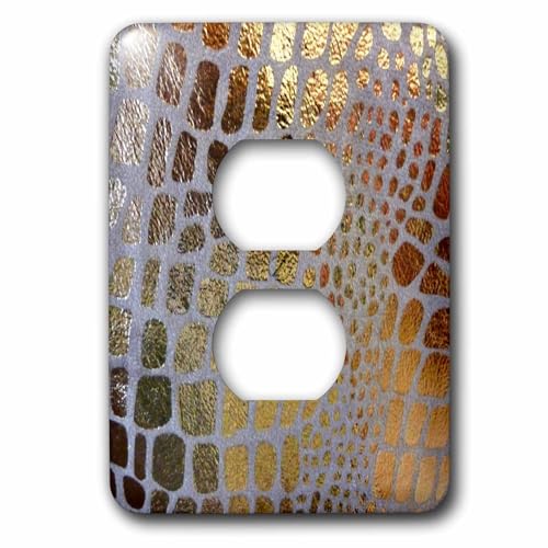Couvercle de sortie girafe 3dRose LSP_29714_6 doré multicolore pour prise - 2