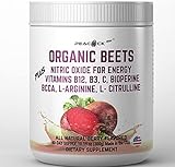 Super Organic Beets + Nitric Oxide Vitamins B12 B3 C BioPerine BCAA L Arginine L-Citrulline (1)