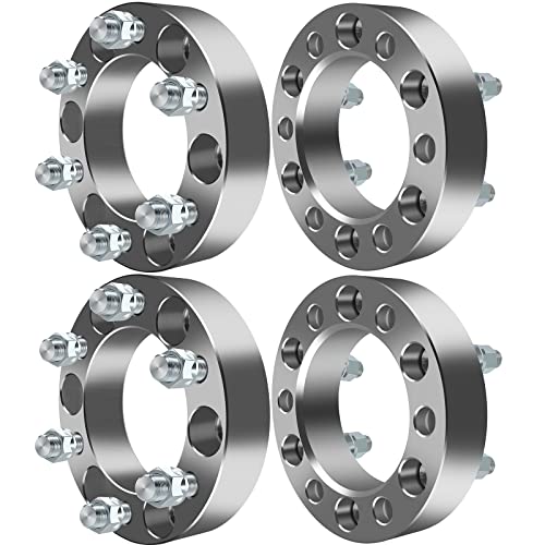 OCPTY 6x5.5 Wheel Spacers 1.5 inch Bore 108mm 14x1.5 Studs 6x139.7 Wheel Adapter Replacement fits for Silverado 1500 for 1998-2014 for Express 1500 1999-2014 for Sierra 1500 4PCS