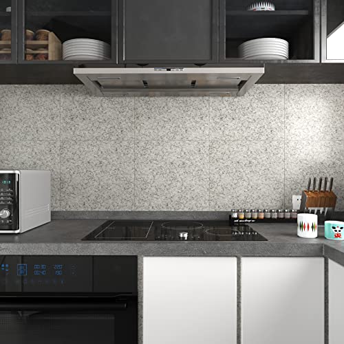 Varypaper Matte Grey Granite Peel And Stick Wall Tiles 12''X12'' Waterproof Bathroom Vinyl Peel And Stick Tiles For Walls Self Adhesive Decorative Tile Stickers For Bedroom Living Room Floor 20 Sheets #TOP4