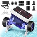 Bonvoisin Salt Water Pool Chlorinator System Salt Chlorine Generator for Above Ground Pools Saltwater Pool System with Titanium Cell, LED Control Panel, Self-Cleaning Function Up to 5,800 Gallons Pool