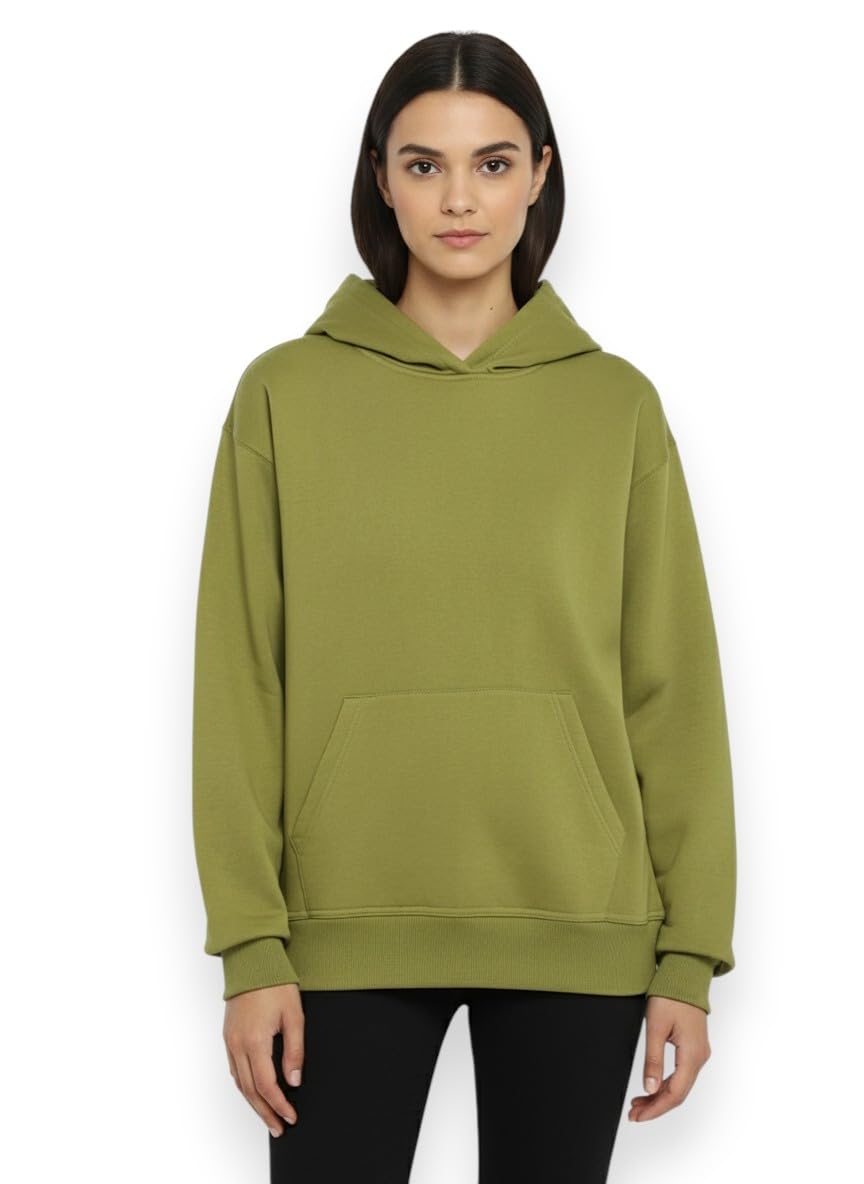 alan jones clothing Women's Cotton Blend Hooded Neck Hoodies-picture-30