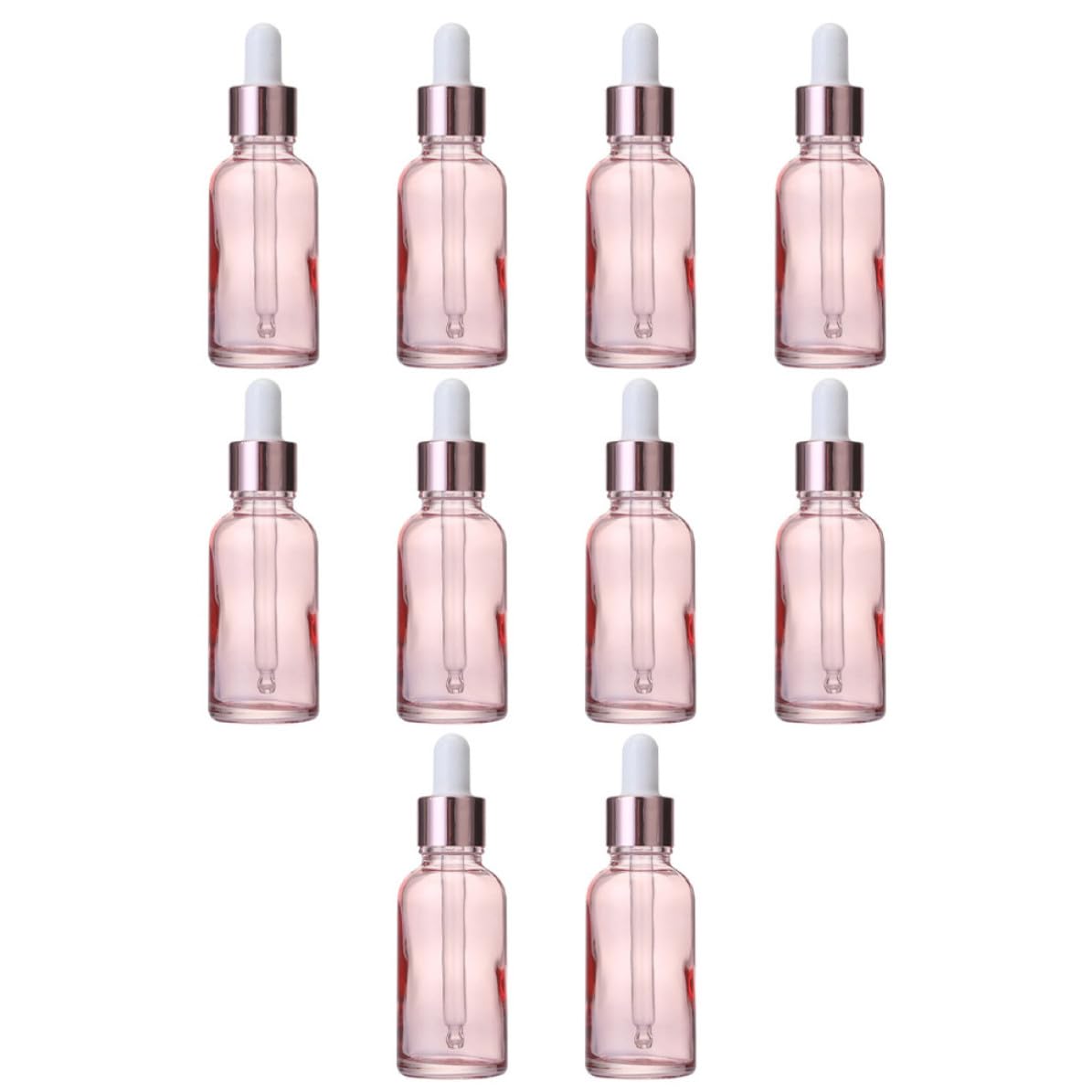 Hemobllo 30 Pezzi Flacone Contagocce Rosa da 30ml in Vetro per Profumi