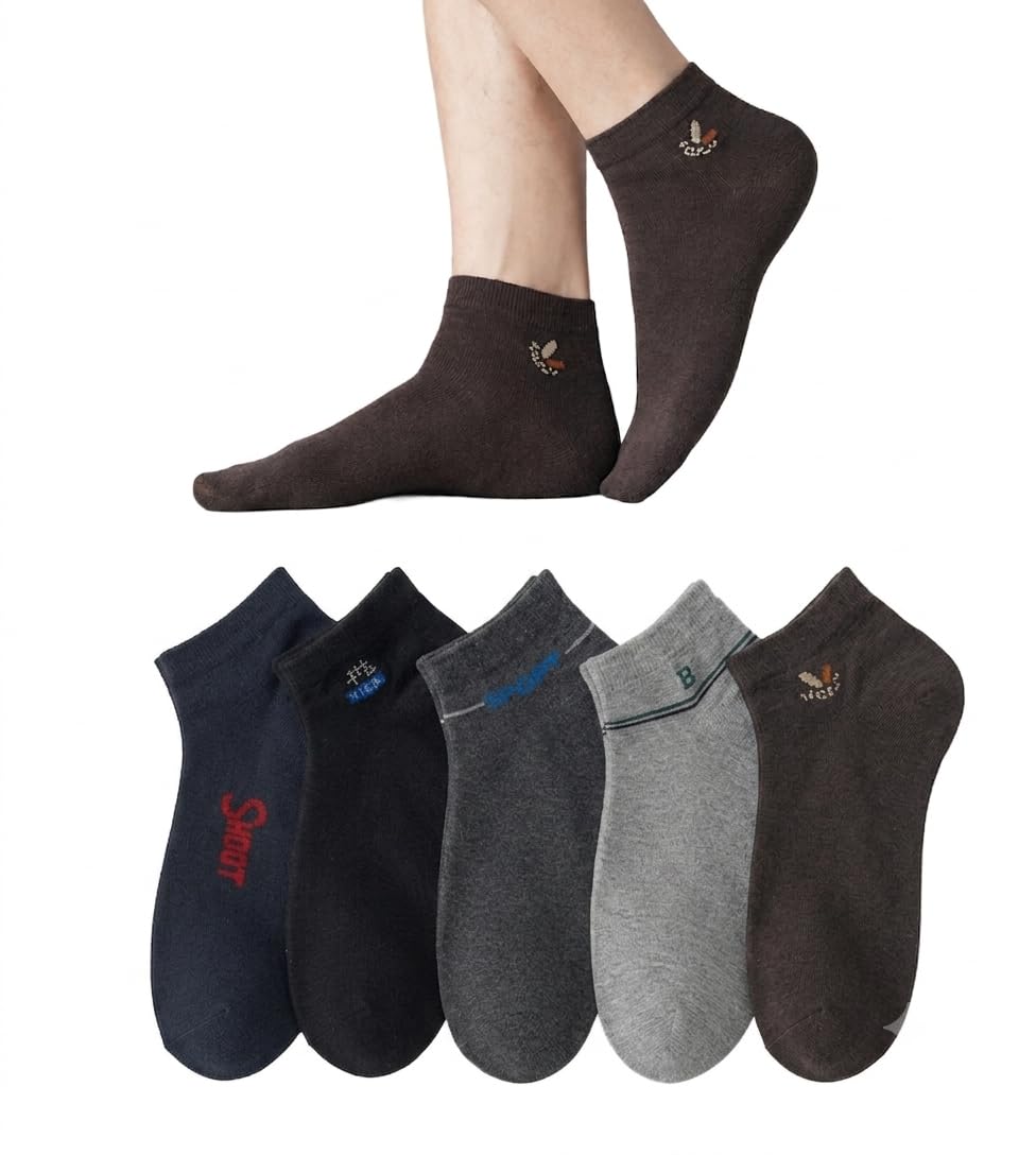 Premium Men's Pure Cotton Socks Pack of 5-image-28