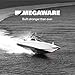 Megaware - XL ScuffBuster Bow Guard with Notch for Boats - Protects from Scuffs and Scratches - Stainless Steel Shield with 3M Adhesive - Mirror Polished Finish (9 x 8.75 in)